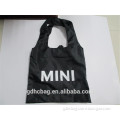 Polyester folding shopping bag foldable tote bag for promotion with print logo